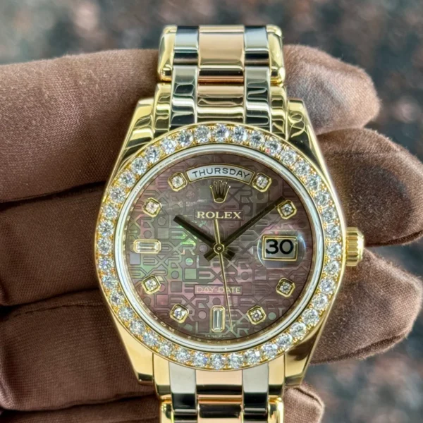 2011 Rolex Day-Date Masterpiece 39mm 18948 Tridor Tahitian Mother of Pearl Dial