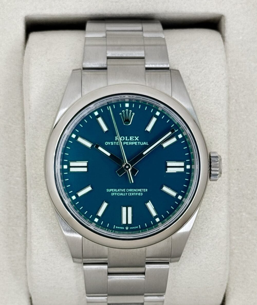 NEW 2025 Rolex Oyster Perpetual 41mm 134300 Med Blue Dial