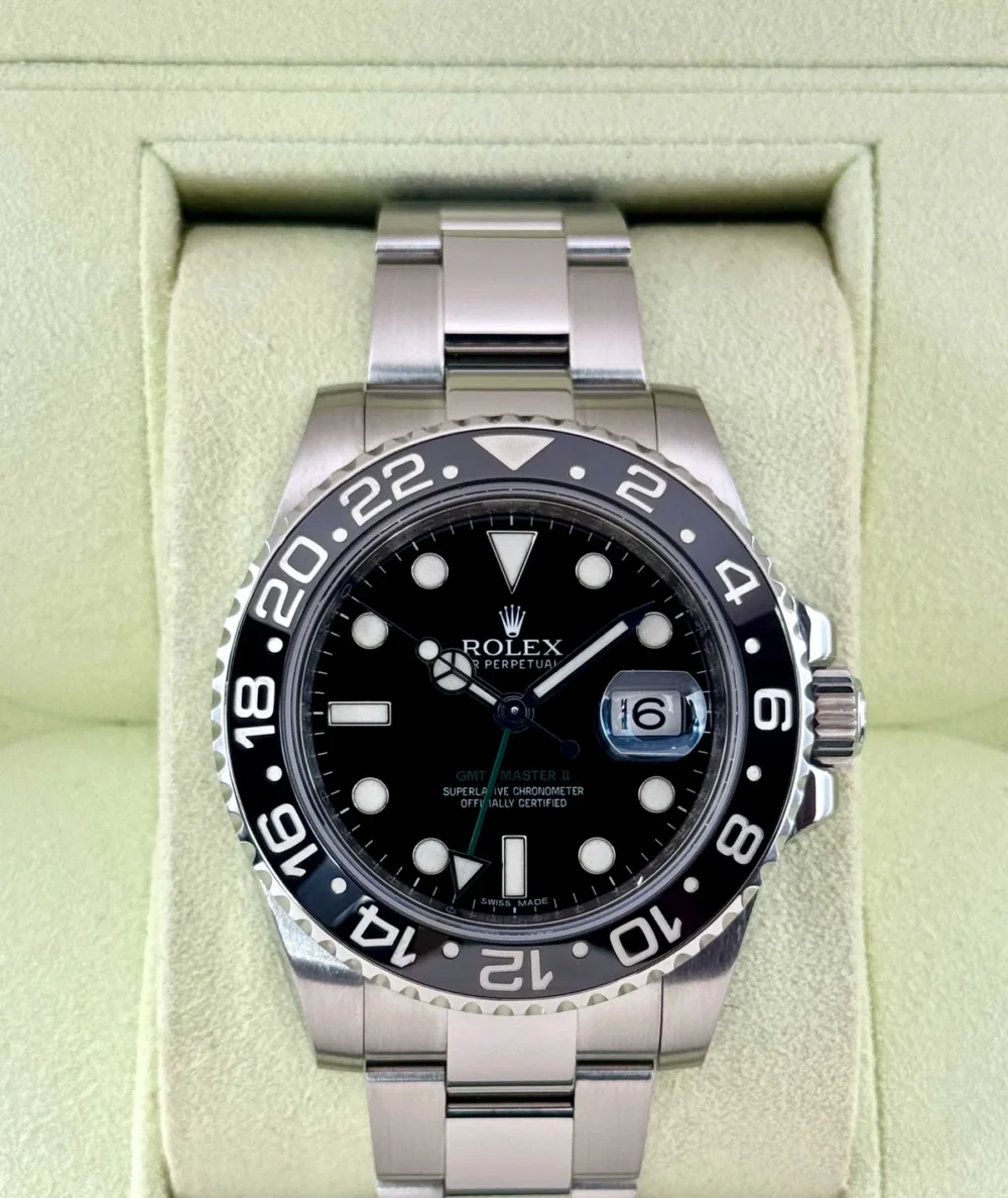 2011 Rolex GMT-Master II 40mm 116710LN Stainless Steel Black Dial