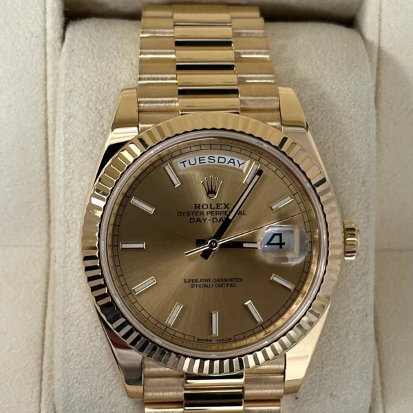 2016 Rolex Day-Date 40mm 228238 Presidential Champagne Dial