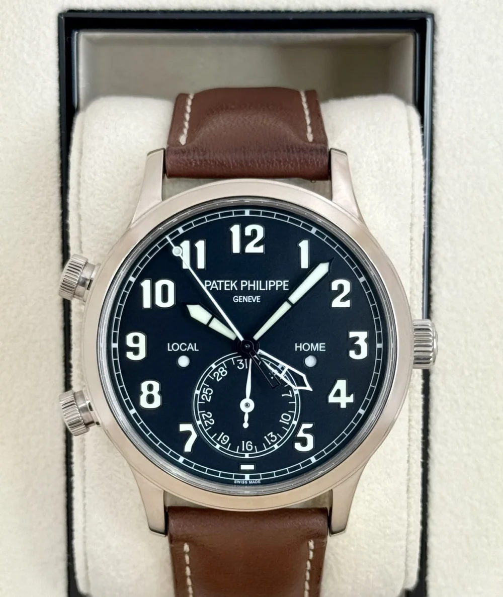 2023 Patek Philippe Pilot Time Travel 42mm 5524G White Gold Black Dial