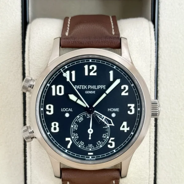 2023 Patek Philippe Pilot Time Travel 42mm 5524G White Gold Black Dial