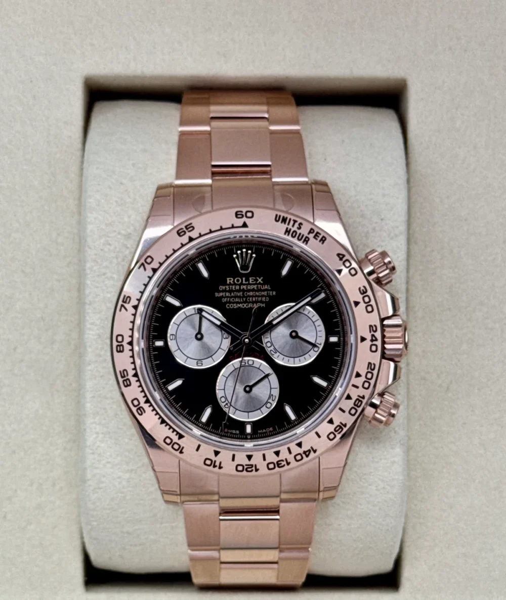NEW 2025 Rolex Daytona 40mm 126505 Rose Gold Black Dial (STICKERED)
