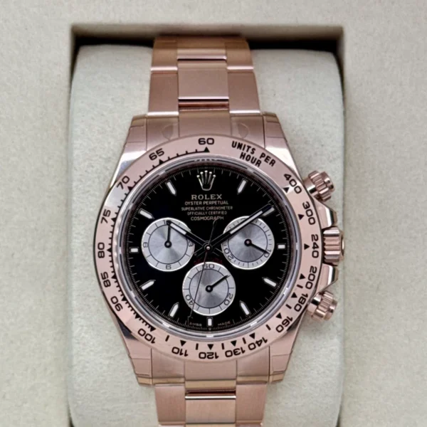 NEW 2025 Rolex Daytona 40mm 126505 Rose Gold Black Dial (STICKERED)