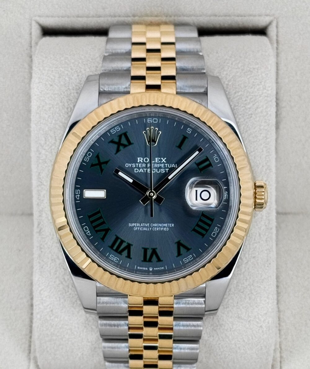 2021 Rolex Datejust 41mm 126333 Two-Tone Jubilee Wimbledon Dial