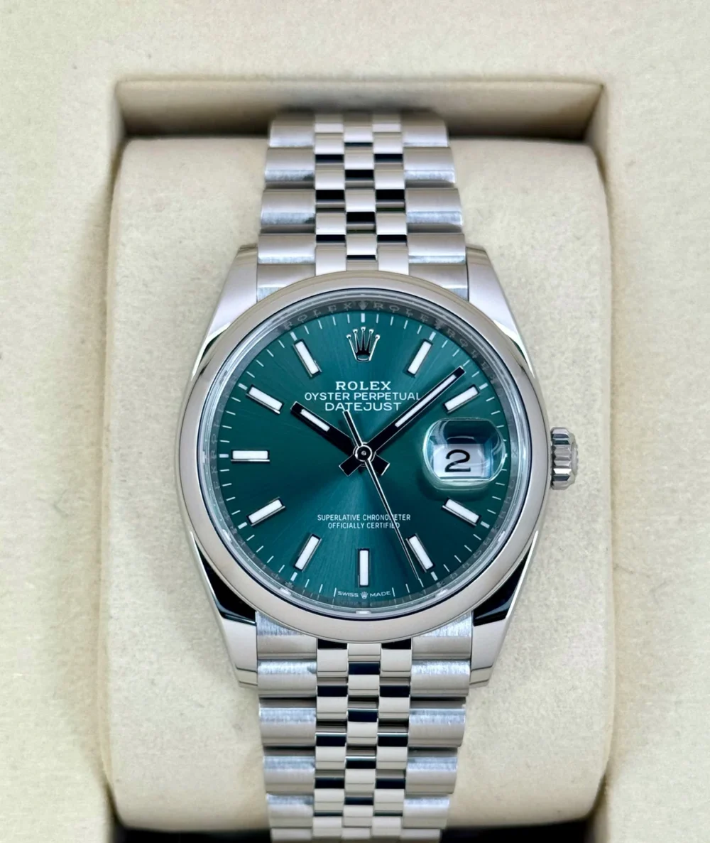 NEW 2026 Rolex Datejust 36mm 126200 Stainless Steel Jubilee Green Dial
