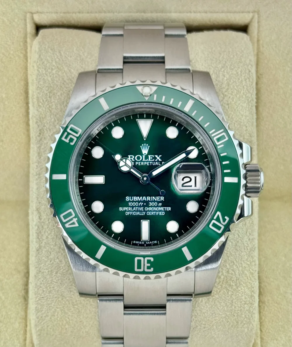 2015 Rolex Submariner "Hulk" 40mm 116610LV Green Dial