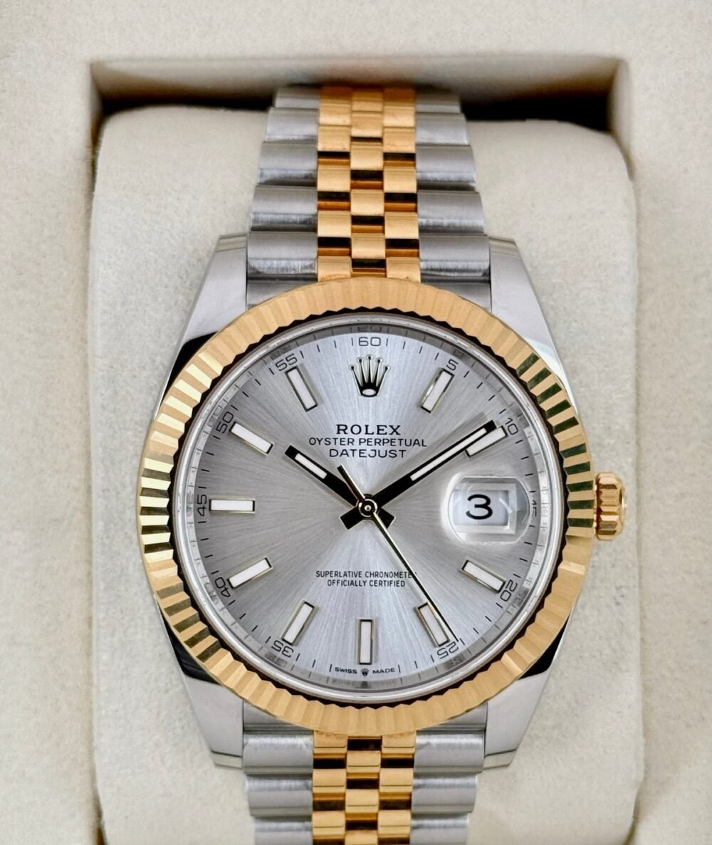 NEW 2025 Rolex Datejust 41mm 126333 Two-Tone Jubilee Silver Dial