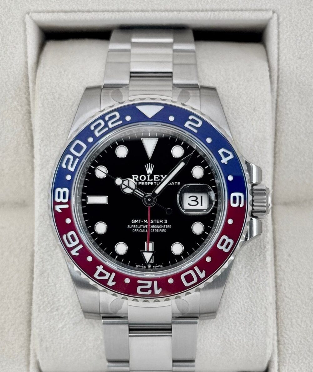 NEW OLD STOCK 2021 Rolex GMT-Master II "Pepsi" 40mm 126710BLRO Oyster (STICKERED)