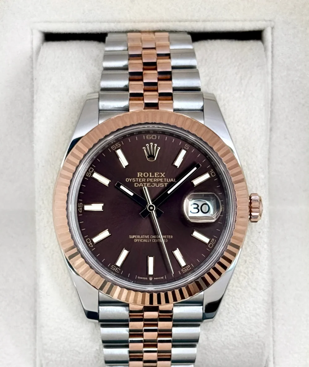 2025 Rolex Datejust 41mm 126331 Two-Tone Jubilee Chocolate Dial