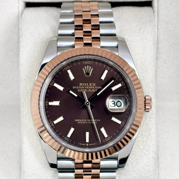 2025 Rolex Datejust 41mm 126331 Two-Tone Jubilee Chocolate Dial