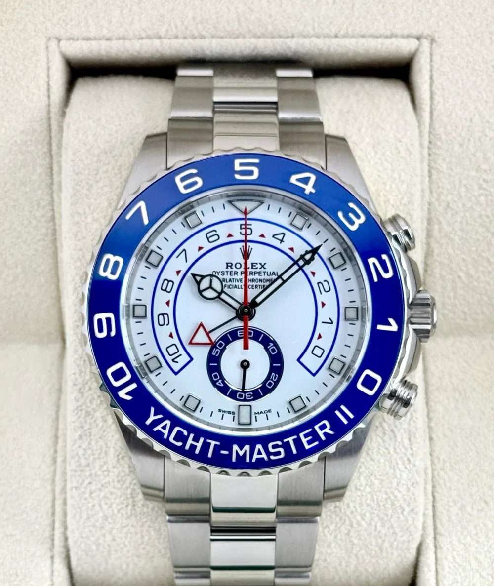 2019 Rolex Yacht-Master II 44mm 116680 Stainless Steel White Dial