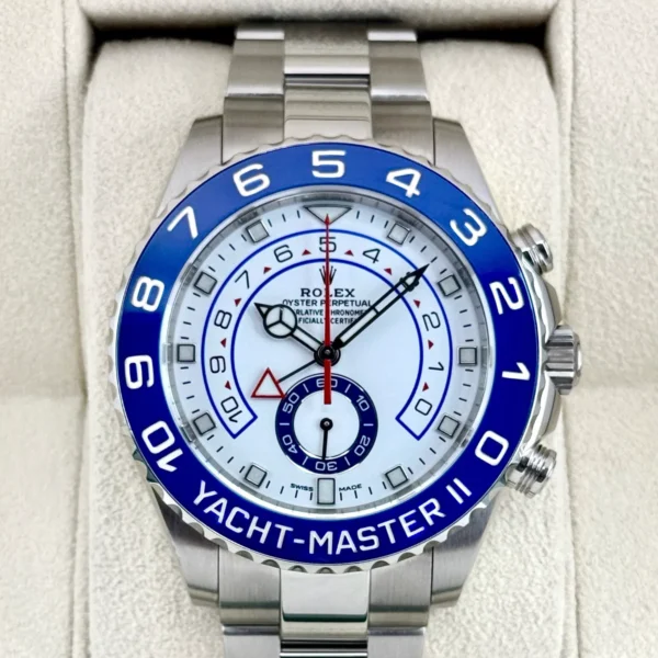 2019 Rolex Yacht-Master II 44mm 116680 Stainless Steel White Dial