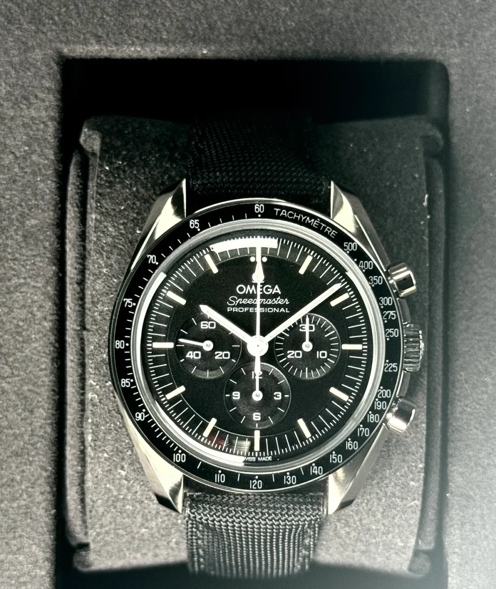 NEW 2024 Omega Speedmaster 42mm 310.32.42.50.01.001 Moonwatch Black Dial