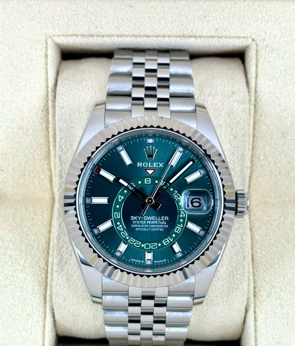 2024 Rolex Sky-Dweller 42mm 336934 Jubilee Green Dial