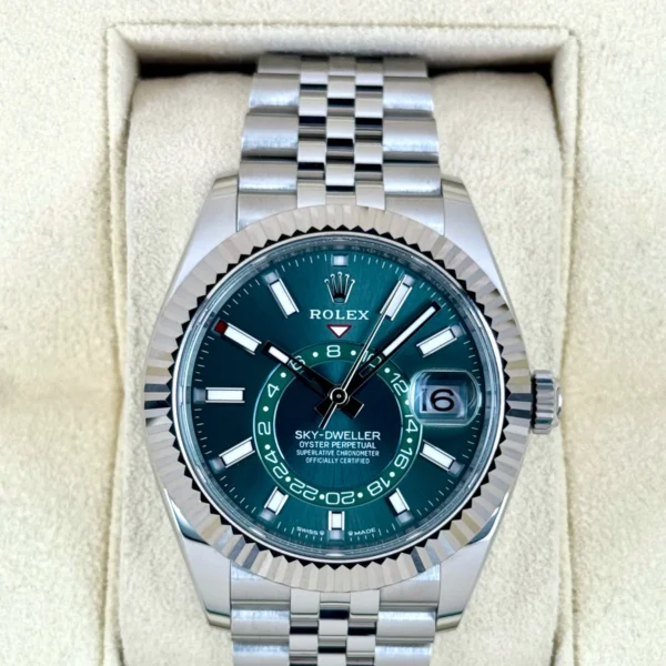 2024 Rolex Sky-Dweller 42mm 336934 Jubilee Green Dial