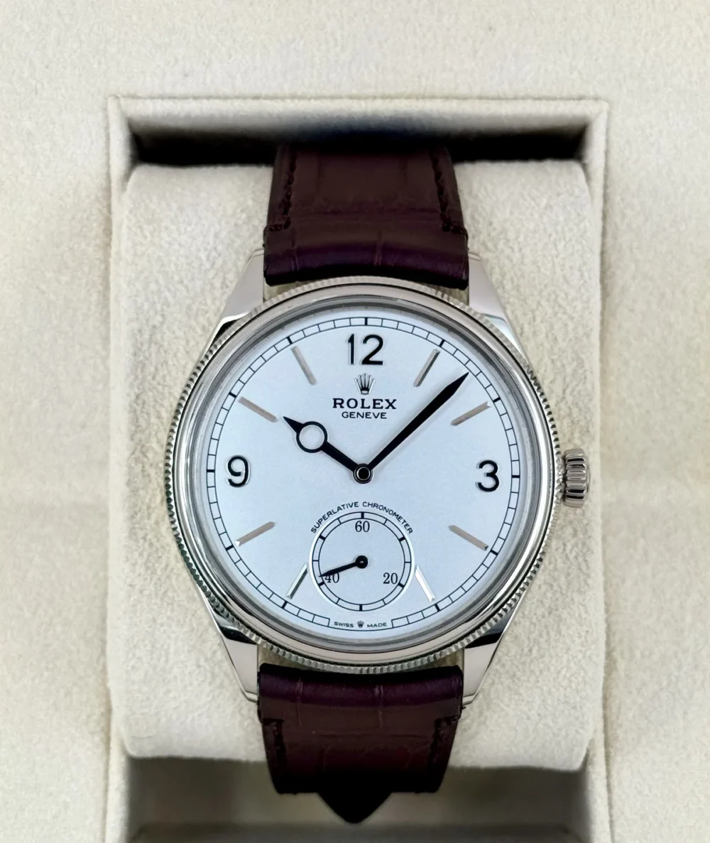 NEW 2025 Rolex Perpetual 1908 39mm 52509 18kt White Gold White Dial