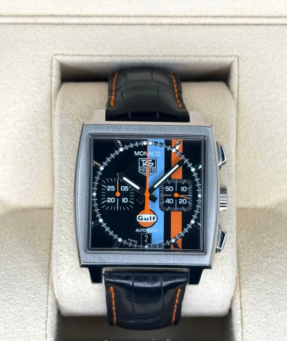 Tag Heuer Monaco Gulf Limited Edition 38mm CW211A Black Dial
