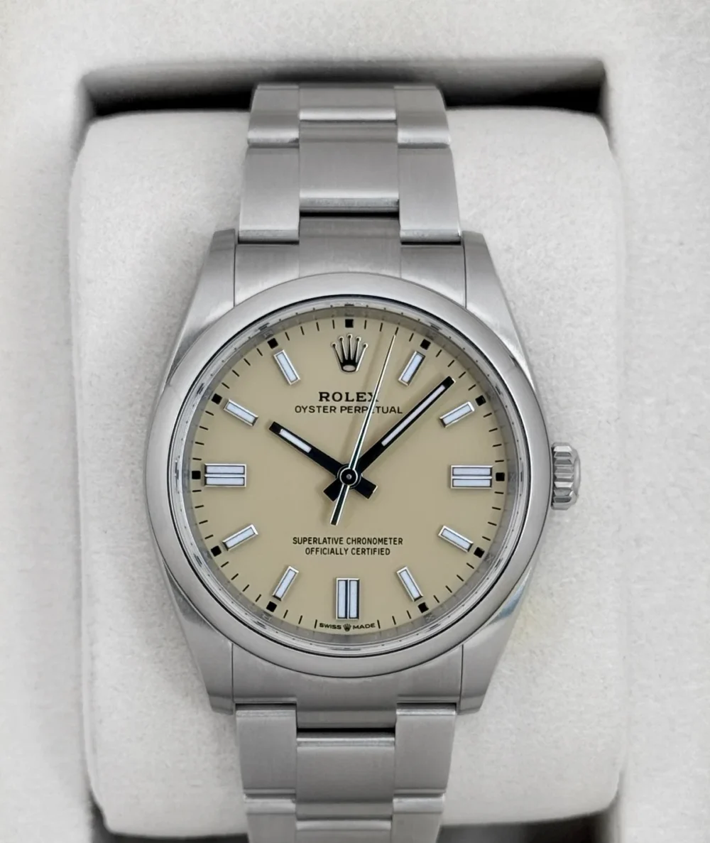 2025 Rolex Oyster Perpetual 36mm 126000 Beige Dial