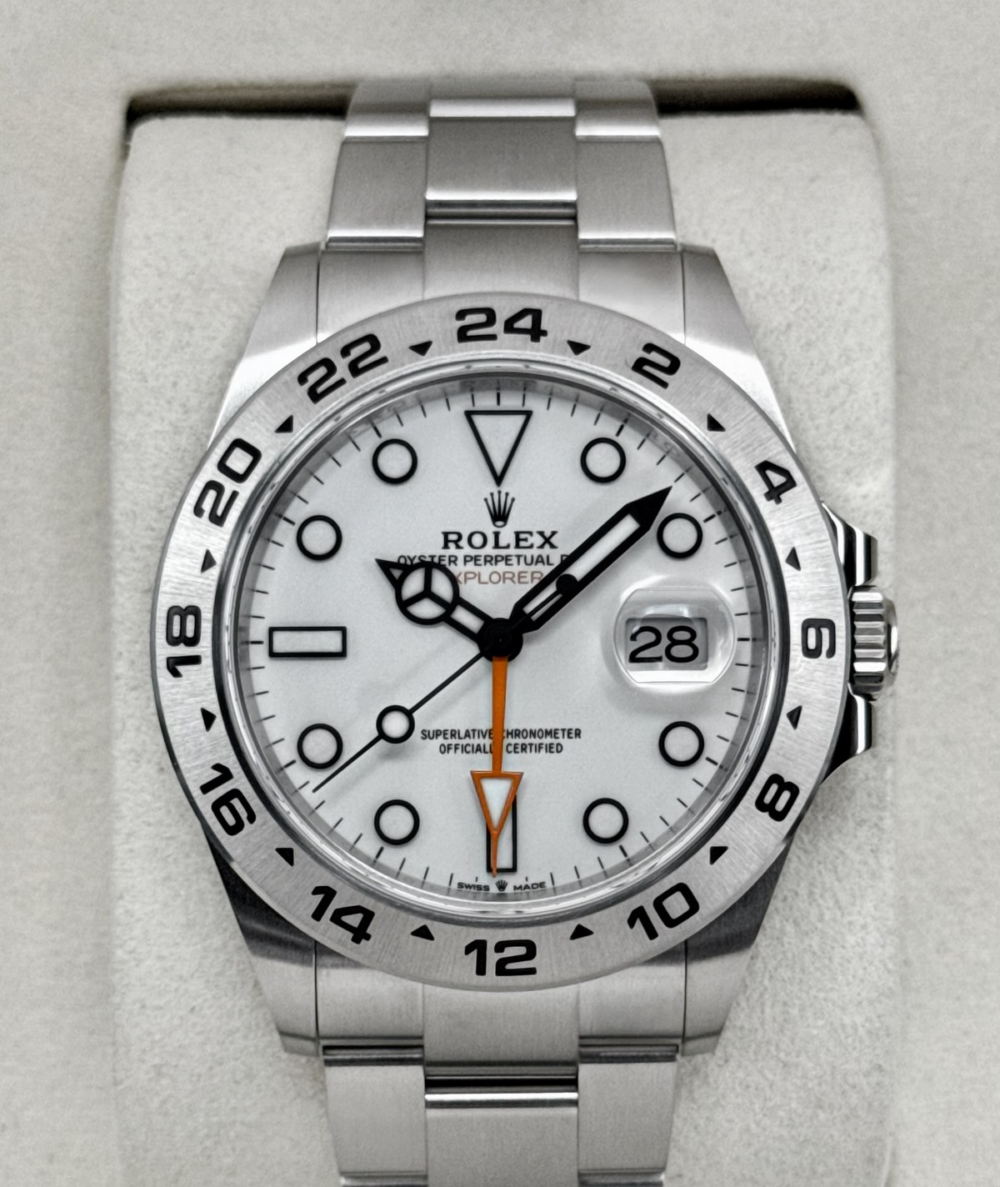 2025 Rolex Explorer II 42mm 226570 Polar White Dial