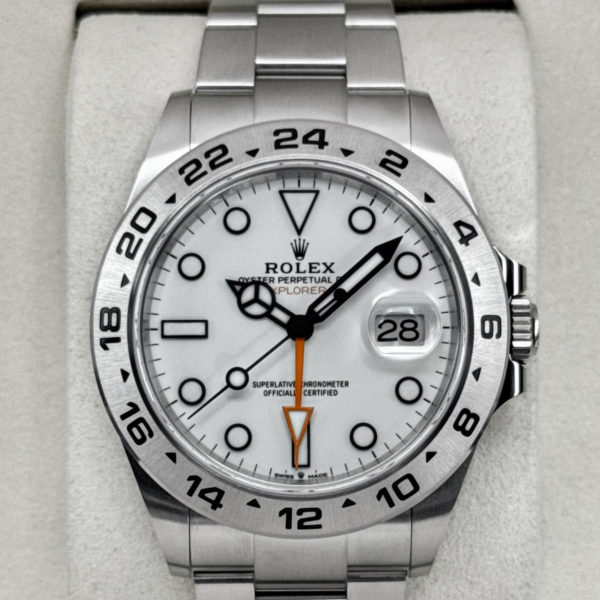 2025 Rolex Explorer II 42mm 226570 Polar White Dial