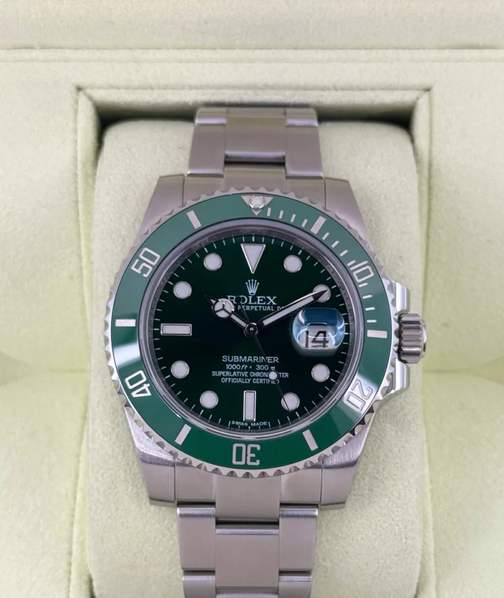 2012 Rolex Submariner “Hulk” 40mm 116610LV Green Dial