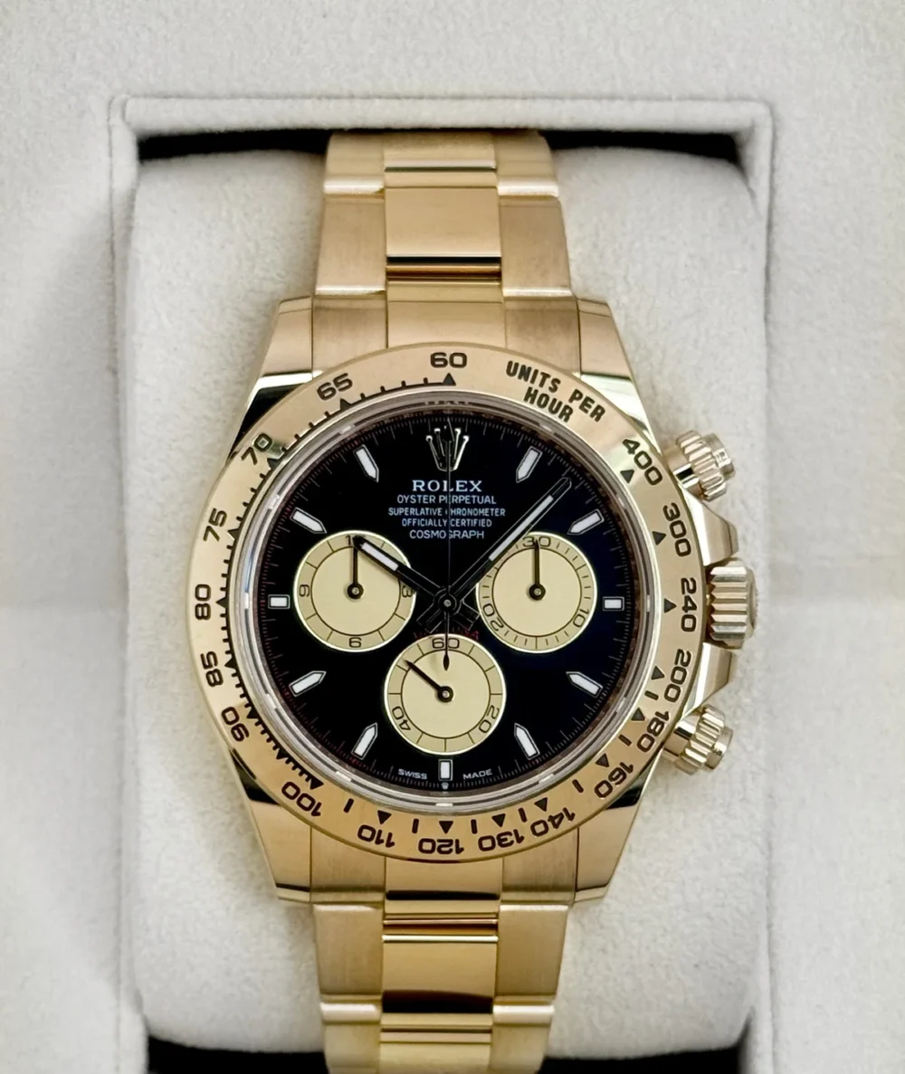 2025 Rolex Daytona "Paul Newman" 40mm 126508 18K Yellow Gold Black Dial