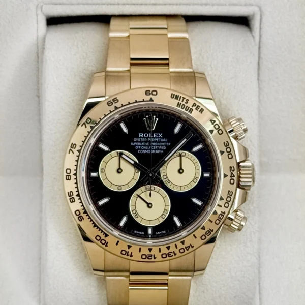 2025 Rolex Daytona "Paul Newman" 40mm 126508 18K Yellow Gold Black Dial