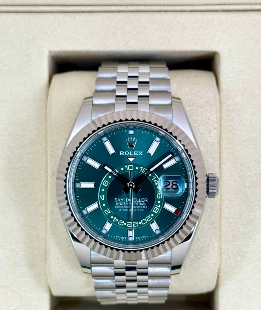 NEW 2025 Rolex Sky-Dweller 42mm 336934 Jubilee Green Dial