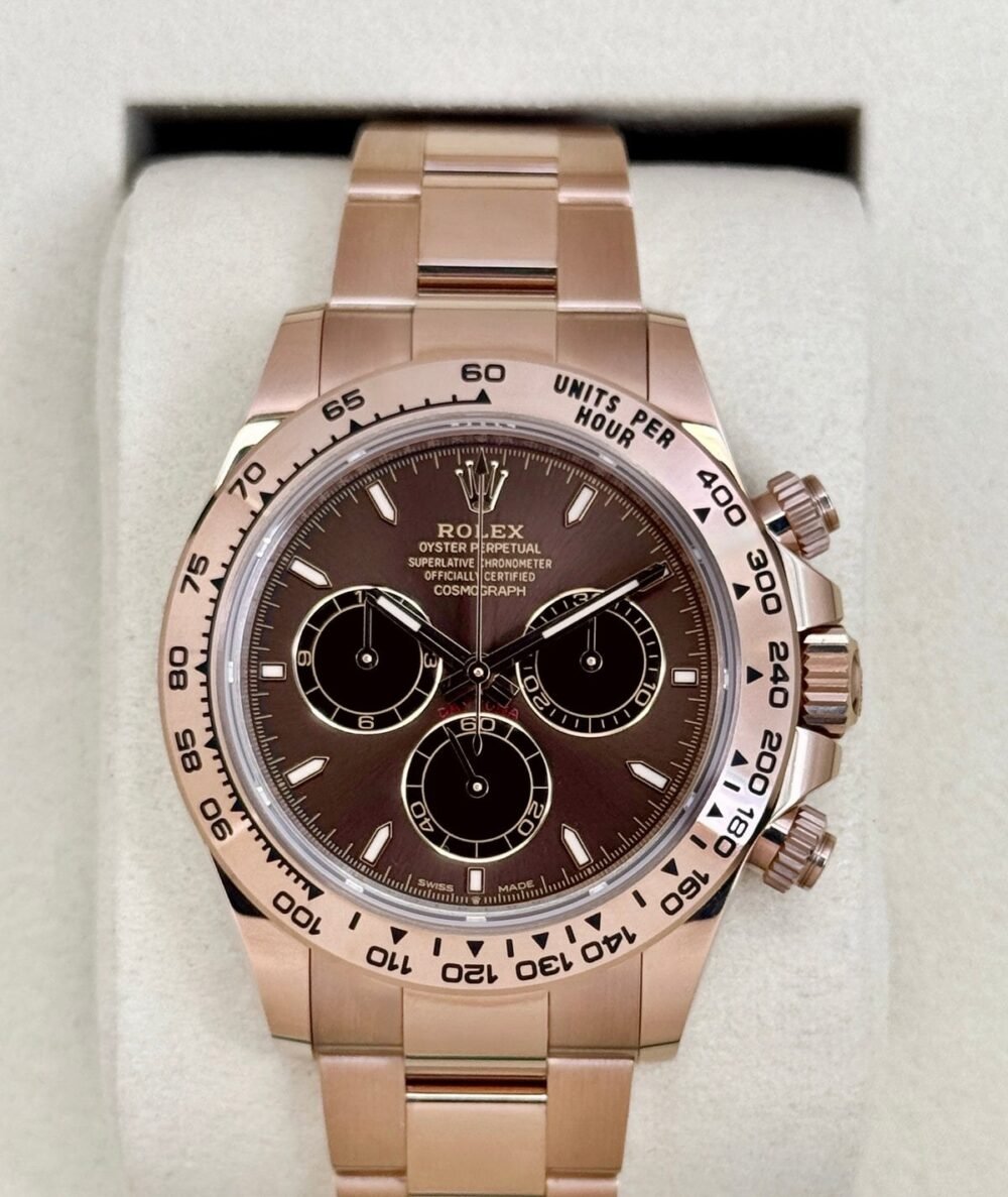 2025 Rolex Daytona 40mm 126505 Rose Gold Chocolate Dial