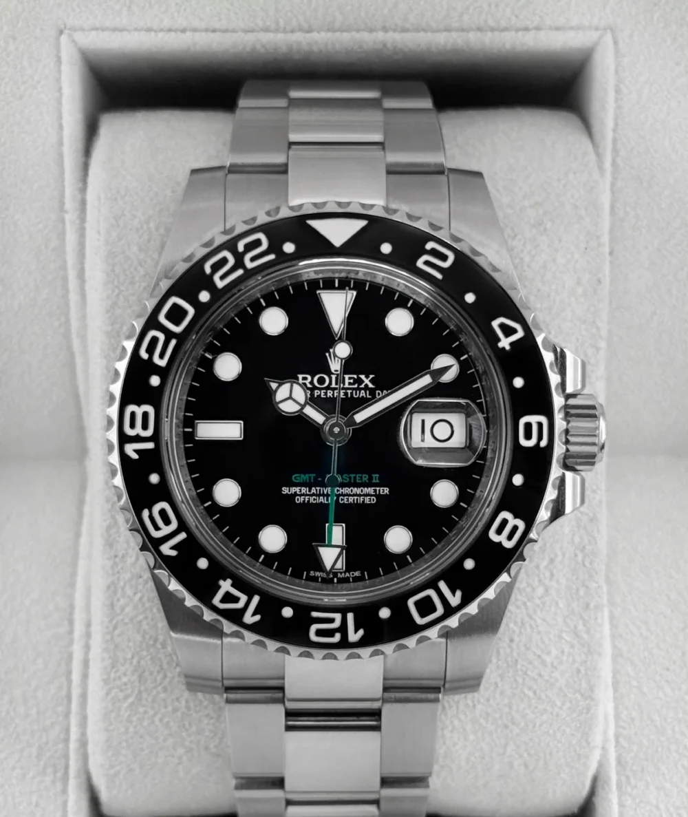 2014 Rolex GMT-Master II 40mm 116710LN Stainless Steel Black Dial