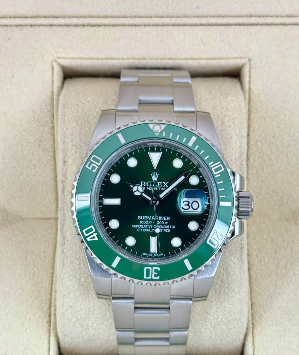 2015 Rolex Submariner “Hulk” 40mm 116610LV Green Dial
