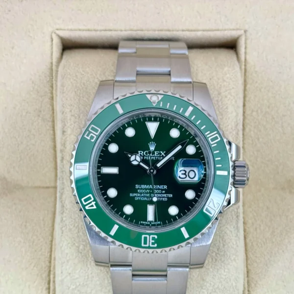 2015 Rolex Submariner “Hulk” 40mm 116610LV Green Dial