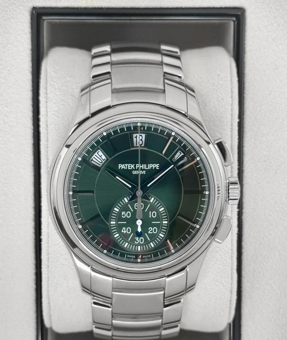 2023 Patek Philippe Flyback Chronograph Annual Calendar 5905/1A Olive Green Dial