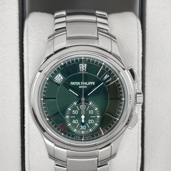 2023 Patek Philippe Flyback Chronograph Annual Calendar 5905/1A Olive Green Dial