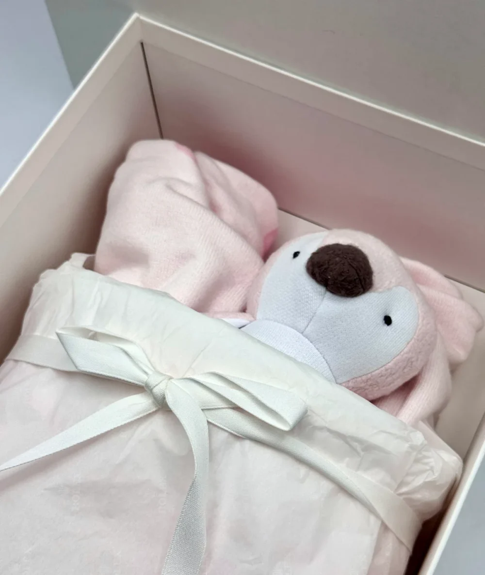 NEW Rolex Plush Penguin Toy and Blanket Set - Pink