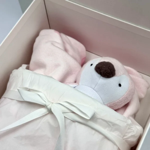 NEW Rolex Plush Penguin Toy and Blanket Set - Pink