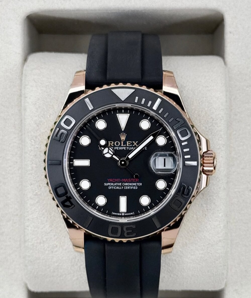 NEW 2026 Rolex Yacht-Master 37mm 268655 Rose Gold Black Dial (STICKERED)