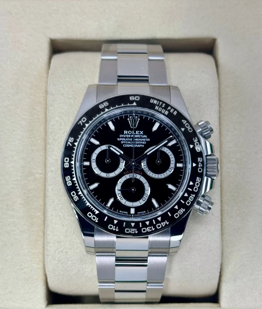 NEW 2025 Rolex Daytona 40mm 126500LN Stainless Steel Black Dial