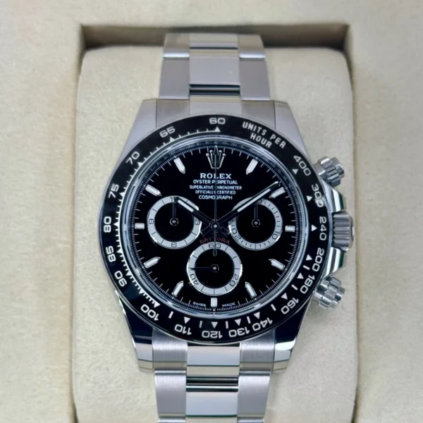 NEW 2025 Rolex Daytona 40mm 126500LN Stainless Steel Black Dial
