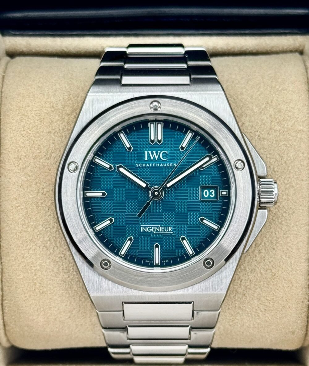 2023 IWC Ingenieur Automatic 40mm IW328903 Stainless Steel Aqua Dial