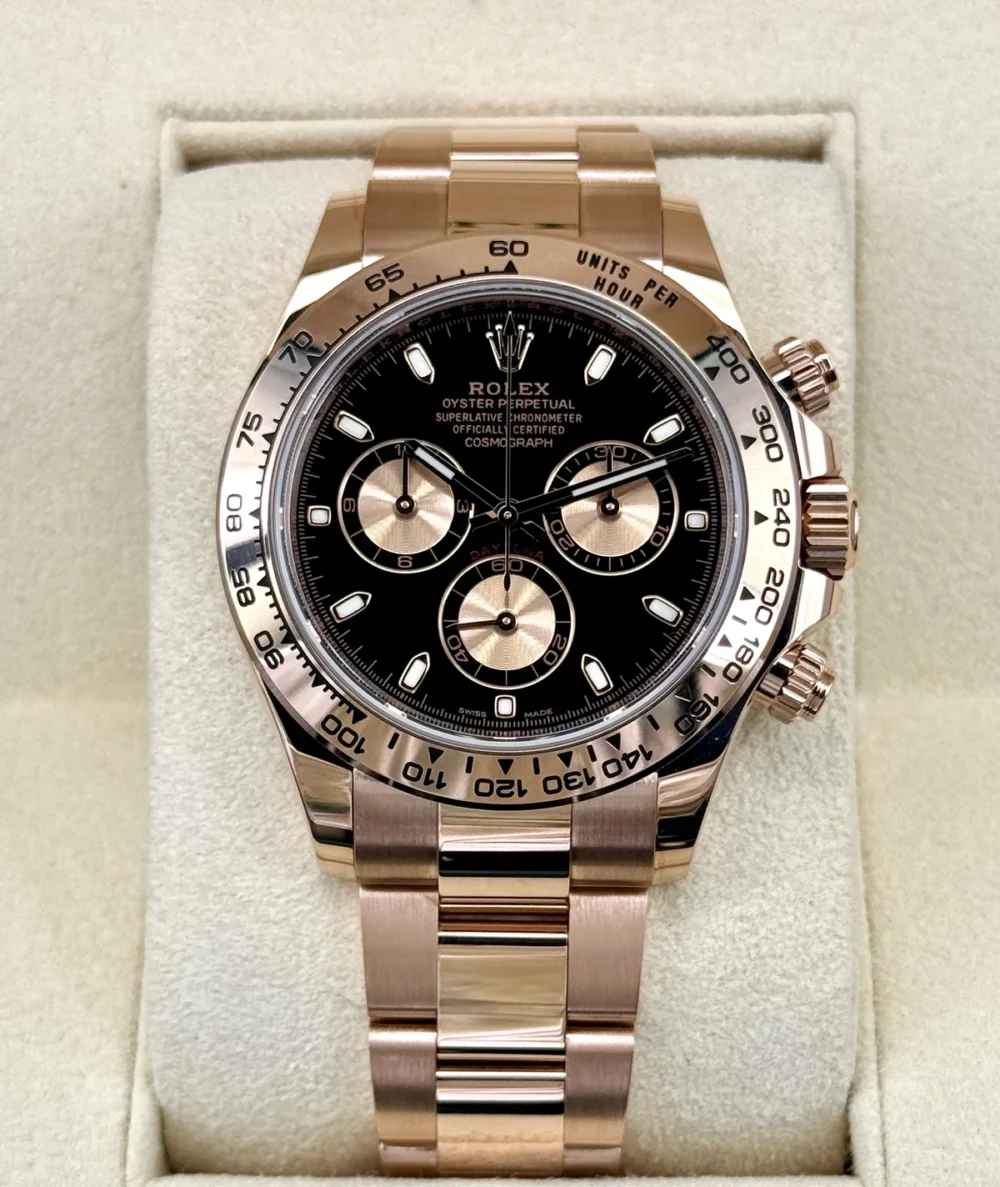 2020 Rolex Daytona 40mm116505 Rose Gold Black Dial