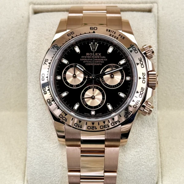 2020 Rolex Daytona 40mm116505 Rose Gold Black Dial