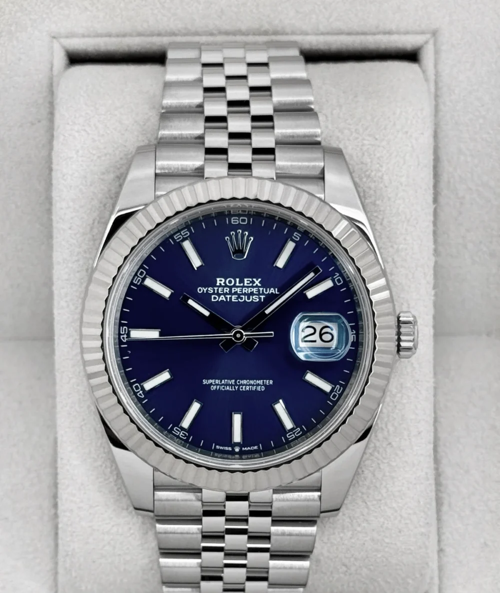 2019 Rolex Datejust 41mm 126334 Stainless Steel Jubilee Blue Dial