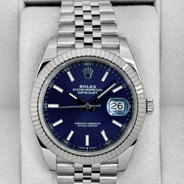 2019 Rolex Datejust 41mm 126334 Stainless Steel Jubilee Blue Dial