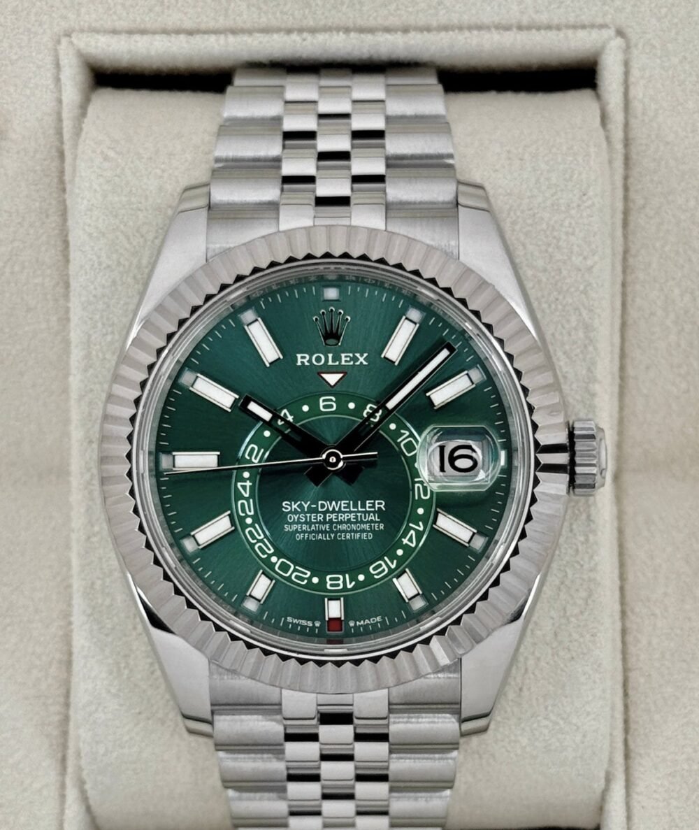 2024 Rolex Sky-Dweller 42mm 336934 Jubilee Green Dial