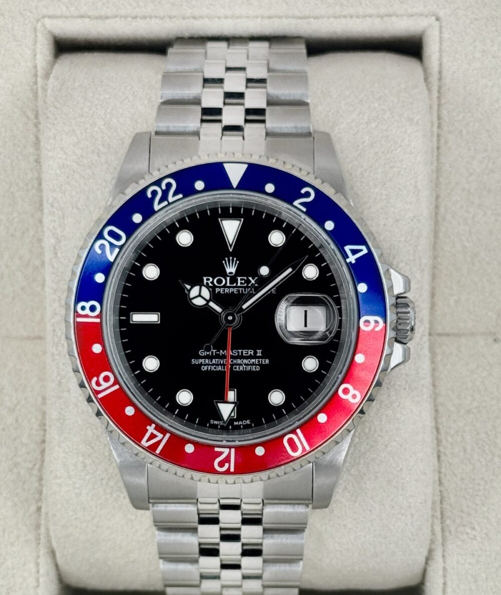 2004 Rolex GMT-Master II "Pepsi/Coke/Black" 40mm 16710LN Jubilee (CPO)