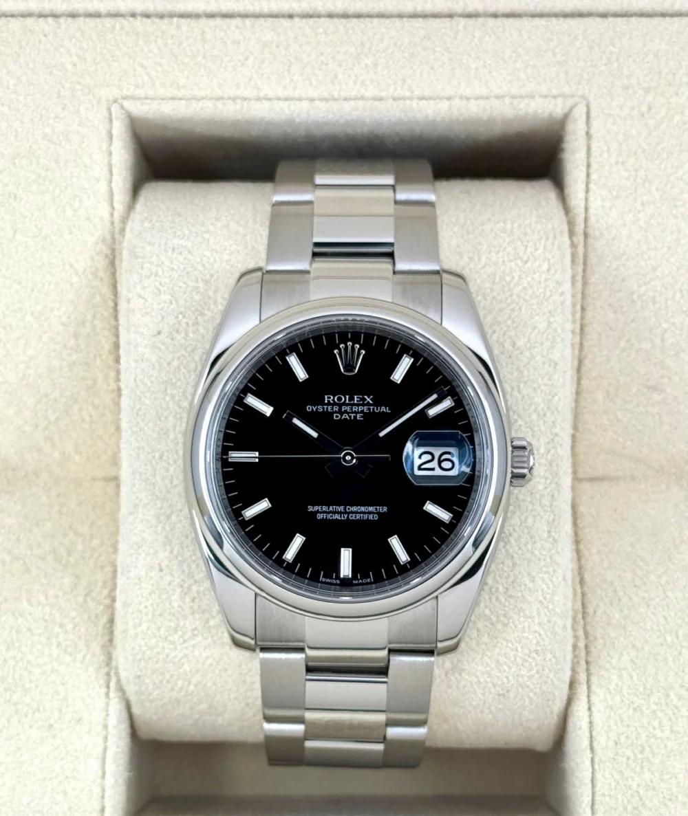 2024 CPO Rolex Oyster Perpetual Date 34mm 115200 Black Dial