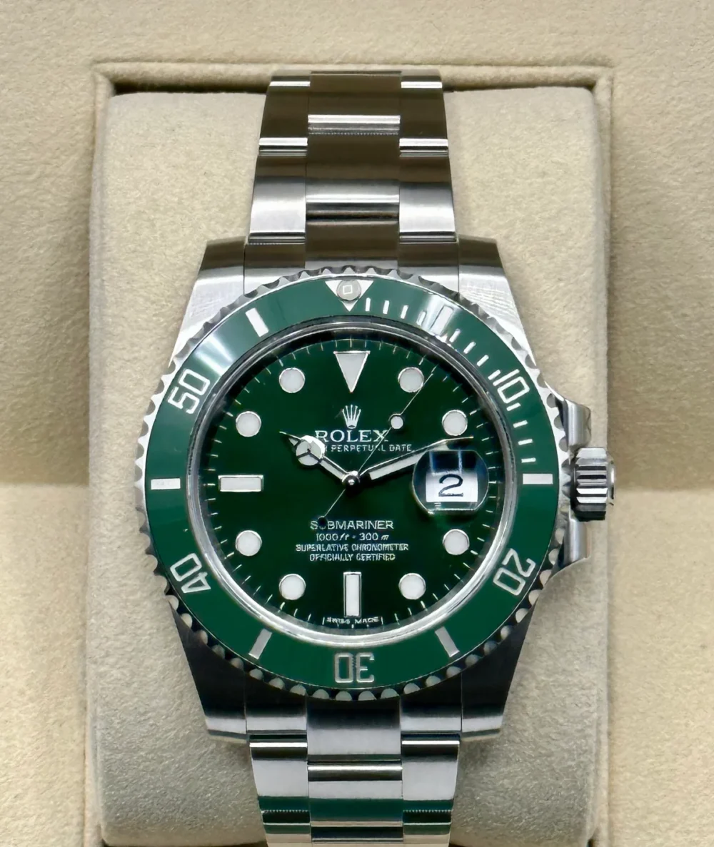 2015 Rolex Submariner "Hulk" 40mm 116610LV Green Dial