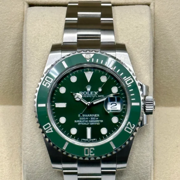2015 Rolex Submariner "Hulk" 40mm 116610LV Green Dial